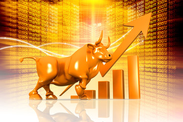 Economical Stock market background