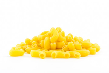 Raw macaroni.