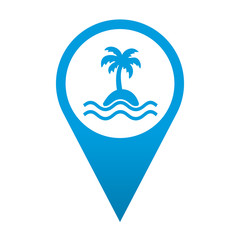 Icono localizacion simbolo isla
