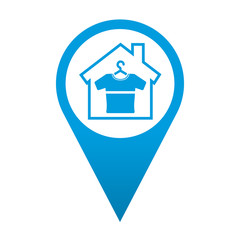 Icono localizacion simbolo tienda de ropa