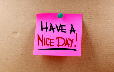 Have A Nice Day Concept