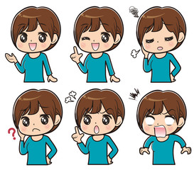 女性表情セット