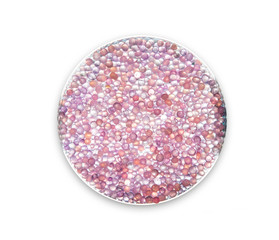 Purple silica gel on the plate