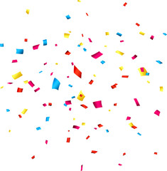 Confetti celebration background.