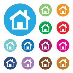 Vector home buttons