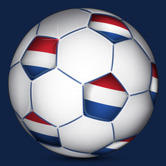 Netherland soccer ball, vector