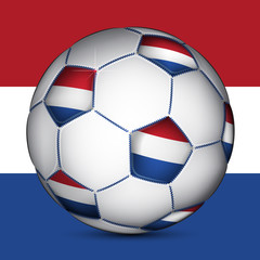 Obraz premium Netherland soccer ball, vector