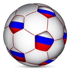 Russian soccer ball, vector