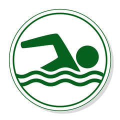Web icon for communication - swim