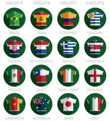 soccer flag shirt icons
