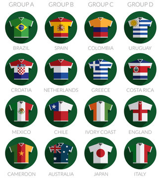 soccer flag shirt icons