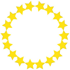 A round star template