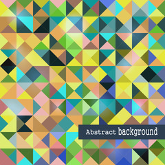 Abstract background: colorful triangle pattern