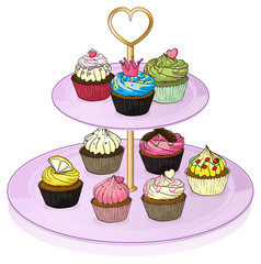 Cupcakes in the cupcake tray