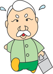 Obraz premium 중국 사람 캐릭터