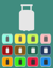 suitcase vector for travel icon