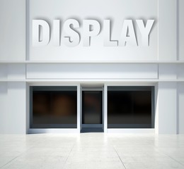 Shopfront window display, front view