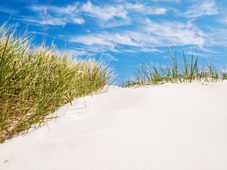 Sand dune and blue sky