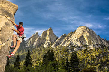 Climber on the edge.