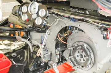 Foto op Plexiglas krachtige race auto interieur close-up © Steve Mann