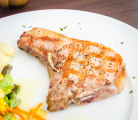 Pork chops steak