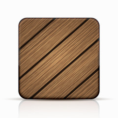 Vector modern wooden icon