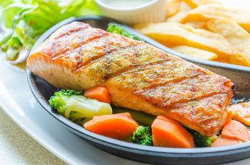 Salmon grilled