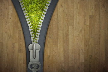 3 D zipper