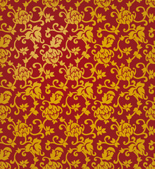 Floral ornament seamless vector background