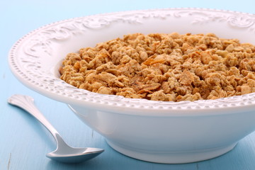 Delicious muesli breakfast