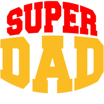 Super Dad Hero Logo Design