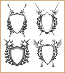 Obraz premium Coat of arms template