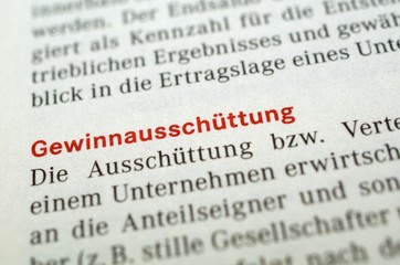 Gewinnausschüttung