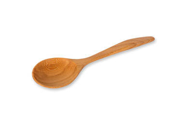 Wooden Spoon isolated on white background