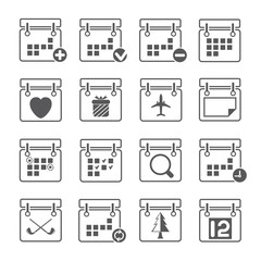 calendar icons