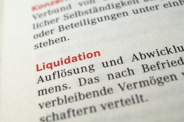 Obraz premium Liquidation