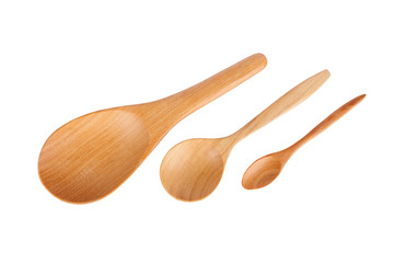 Wooden Spoon isolated on white background