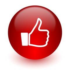 like red computer icon on white background