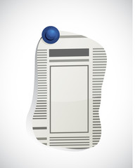 newspaper ad piece illustration design