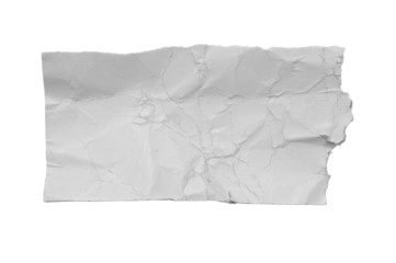 White torn piece of paper