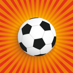 Naklejka premium Football Retro Sun