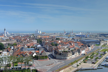 Fototapeta premium calais vu du ciel