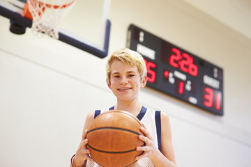 Portrait Of Male High School Basketball Player