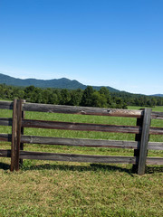 Fototapeta na wymiar Virginia Farm Fence-14