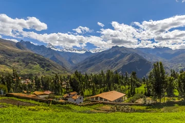 Fototapeten Yanama landscape Yungay Huaraz Peru © drmonochrome