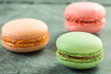 colorful macarons