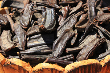 Spices and herbs on market
