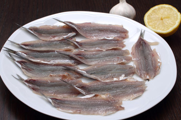 Fresh anchovy fillets