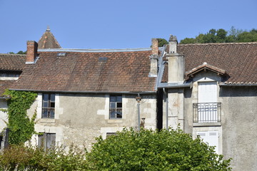 Fototapeta na wymiar Arrières de maisons à Brantôme