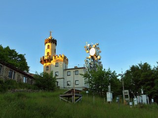  Old building of meteorological observatory. High tower 